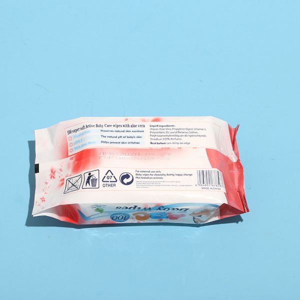 Влажное естественного ингредиента 100% устранимое обтирает размер 20x15CM для младенца