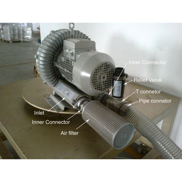 Stainless Steel Universal CE T Connector For Side Channel Vacuum Pump