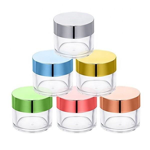 Nail Powder Container Cosmetic Jars Empty Leak Proof Acrylic Jar Private Label Clear Plastic Custom LOGO Acrylic Other Cosmetic