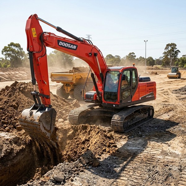 22 Ton Used Doosan Excavator Dealer DX225 DL06 High Torque