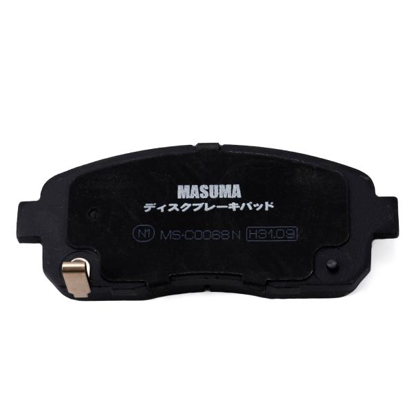 JAPONESE CAR MS-C0068N MASUMA Sensor d'usure automatique Paire de plaquettes de frein ensemble disque céramique 0446548030