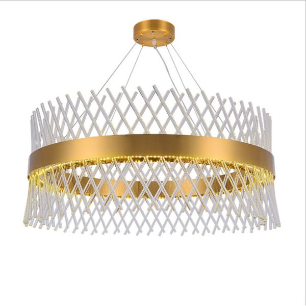 Lustre moderne de goutte de pluie de barre de Crystal Chandelier Hollow Crystal