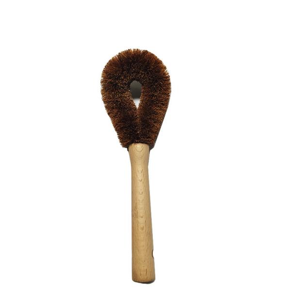 25cm Household Cleaning Brushes Renewable Bamboo Wood Natural Bristles