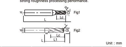 Square Titanium Alloy End Mill Anti Vibration Performance With Standard Flute