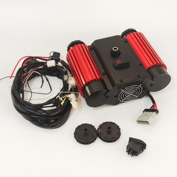 Double Cylinder Car Air Pump Heavy Duty Off-Road Inflation Car Air Compressor