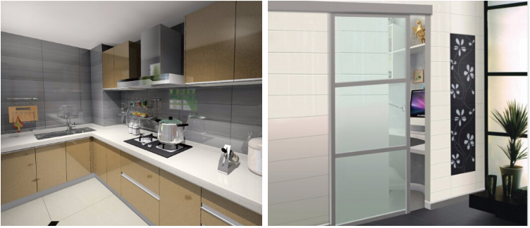 T3-T8 Temper Aluminium Door Profiles , Aluminium Screen Door Extrusions Matt Silver