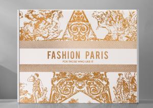 Customized Size White Corrugated Gift Boxes Gold Foil Stamped Shipping Box