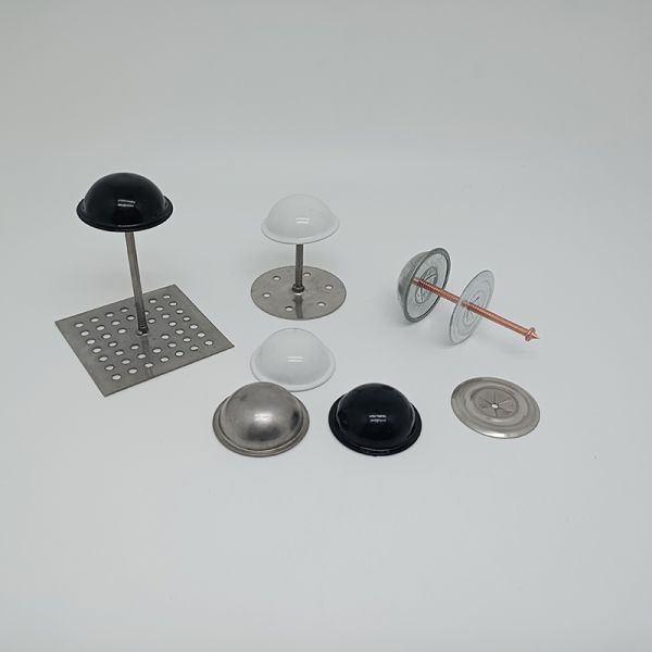 Aluminum Insulation Dome Shaped Washers Glass Wool Insulation Pin Dome Washer