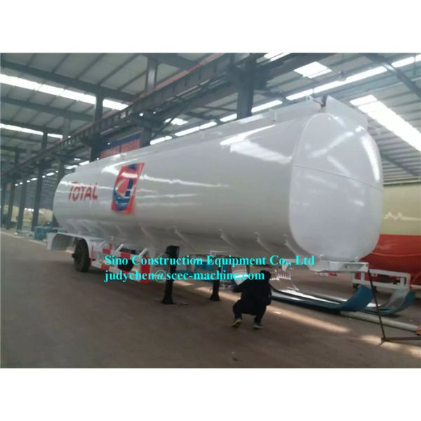 Large Capacity Heavy Duty Semi Trailers 42000L For Oil Fuel Diesel Gas