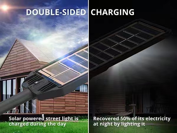ABS Material Solar Motion Sensor Waterproof Security Yard IP68 All In One Led Street Light