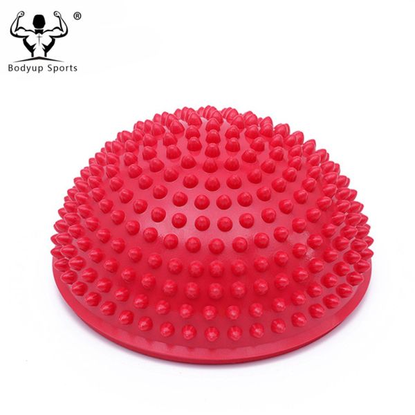 PVC Inflatable Half Ball Foot Massager , Durable Half Balls For Feet 16*9 Cm