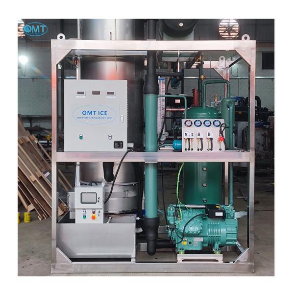 Commercial 10 Ton Tube Ice Machine Refcomp Compressor Eco Friendly