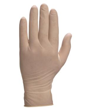 Good Feeling Disposable Latex Gloves Customized Length Size S - XL Natural Latex