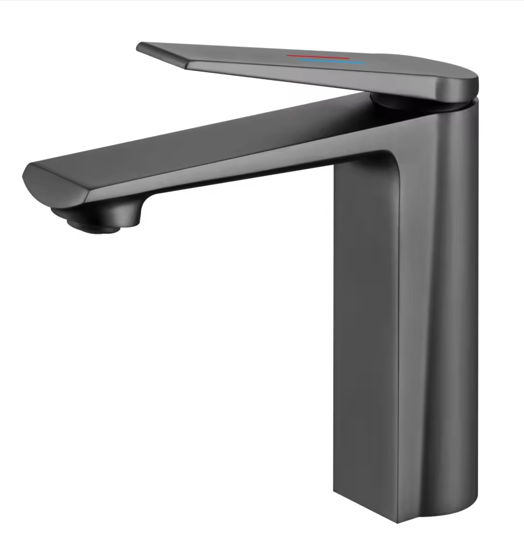 Adjustable Polished Brass Type Ceramic Valve Core Cold Hot Matte Black Basin Sink Faucet Mixer Tap