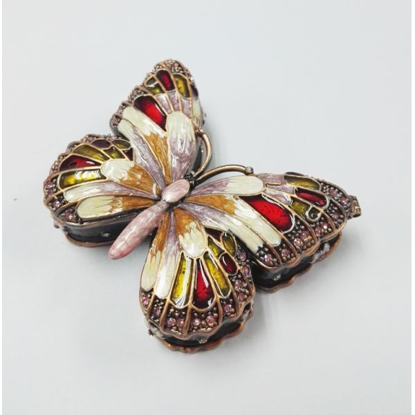 Meatl Butterfly Trinket Box Butterfly Pewter Jewelry Boxes