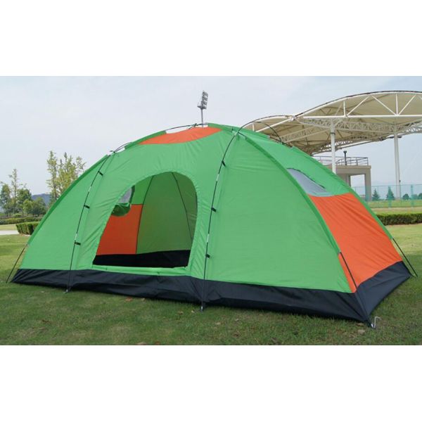 Single Layer Rainproof Oxford Cloth Tent Outdoor Large 10 Person Tent Big Size Family Camping Tent(HT6059)