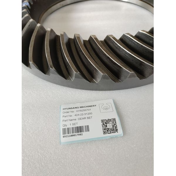 Hyunsang Excavator Parts  PINION AND GEAR 424-22-31200 For WA400, WA430, WA450, WA470
