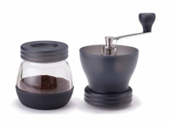 Glass Adjustable Manual Coffee Grinder With Ceramic Burrs , 100ml Capacity