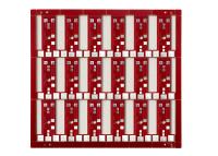 OEM material Multilayer SEM CHUMBO vermelho da espessura da placa de circuito FR4 do laser HASL HDI da tinta 1.6mm