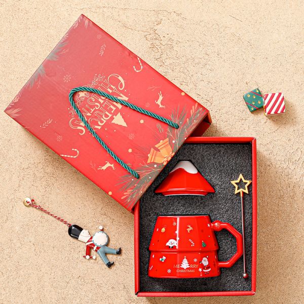 Custom 3D Water Cup Ceramic Coffee Mug Gift Box for Christmas Occasion and Gifts