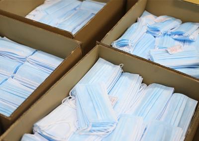 3 Ply Nonwovens Disposable Face Mask Customized Size High Filtration Easy To Breath
