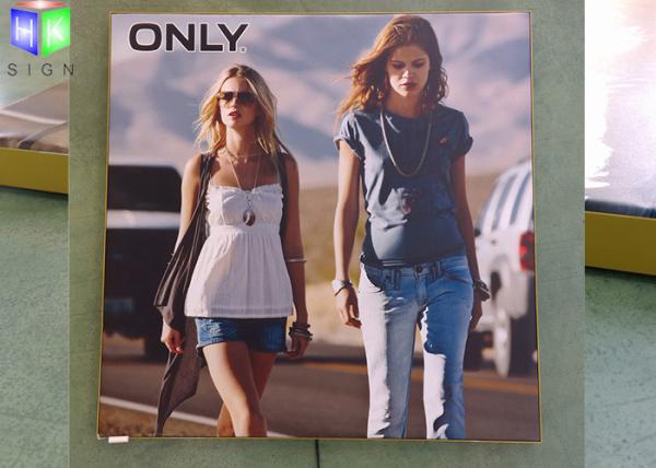 Frameless Textile Aluminum LED Light Box Advertising Display For Picture Frame Sign