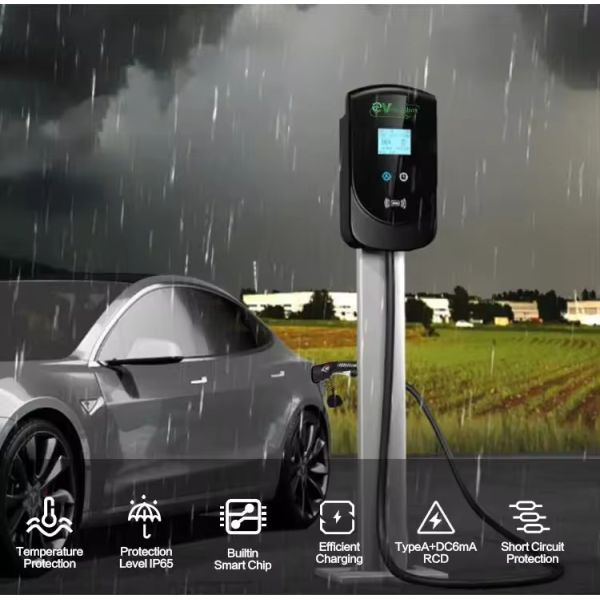 AC Output 22KW 2 EV Charging Station For Electric Car Waterproof 380v Input Voltage