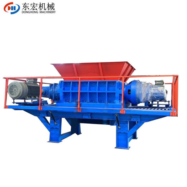Industrial Solid Waste Crushing Equipment Scrap Leather Color Steel Shingle Shredder