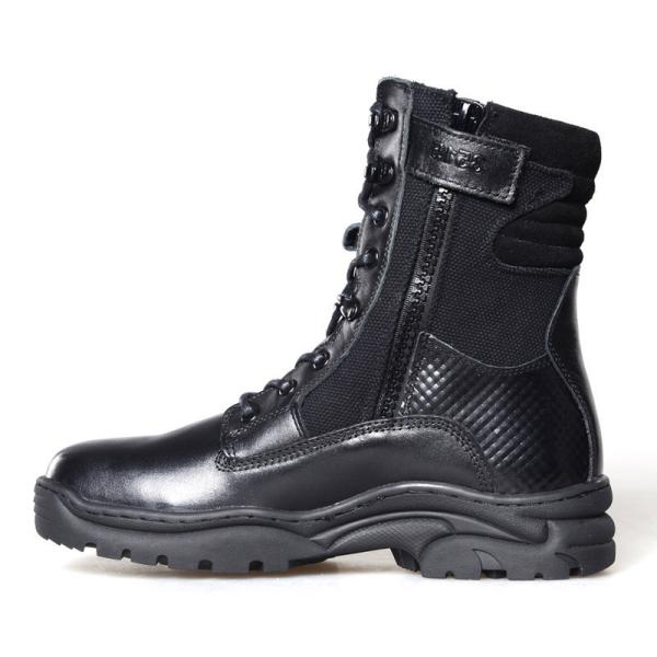 Shock Absorption Military Leather Boots Cotton Lining Combat Hiking Boots