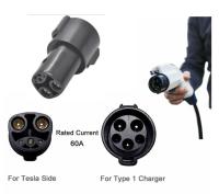 Type1 aos adaptadores do carro elétrico do adaptador do carregador da C.A. Ev de Tesla (NACS) SAE J1772 para Tesla
