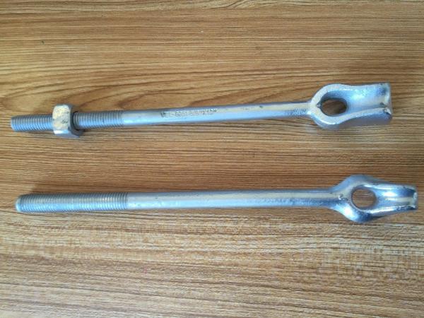 HDG Tiger Twin Eye Ground Anchor Rod / 8 Ft Straight Thimble Eye Bolt