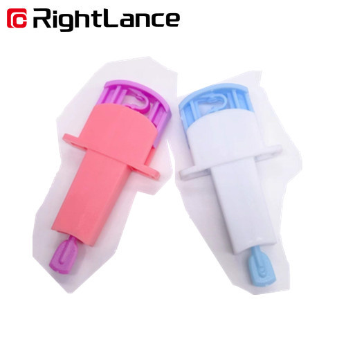 33g Vacuum Blue Automatic Blood Lancet 1.5mm Single Use Lancets Disposable