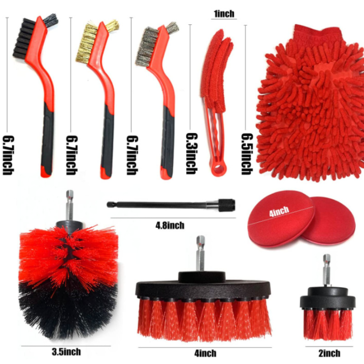 22Pcs Car Cleaning Brush Kit Care Car Interior Detailing Brush Kit Nylon