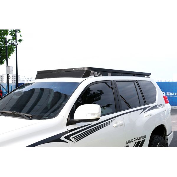 Black Powder Coated Roof Rack Platform Perfectly Suited for Toyota Landcruiser 200