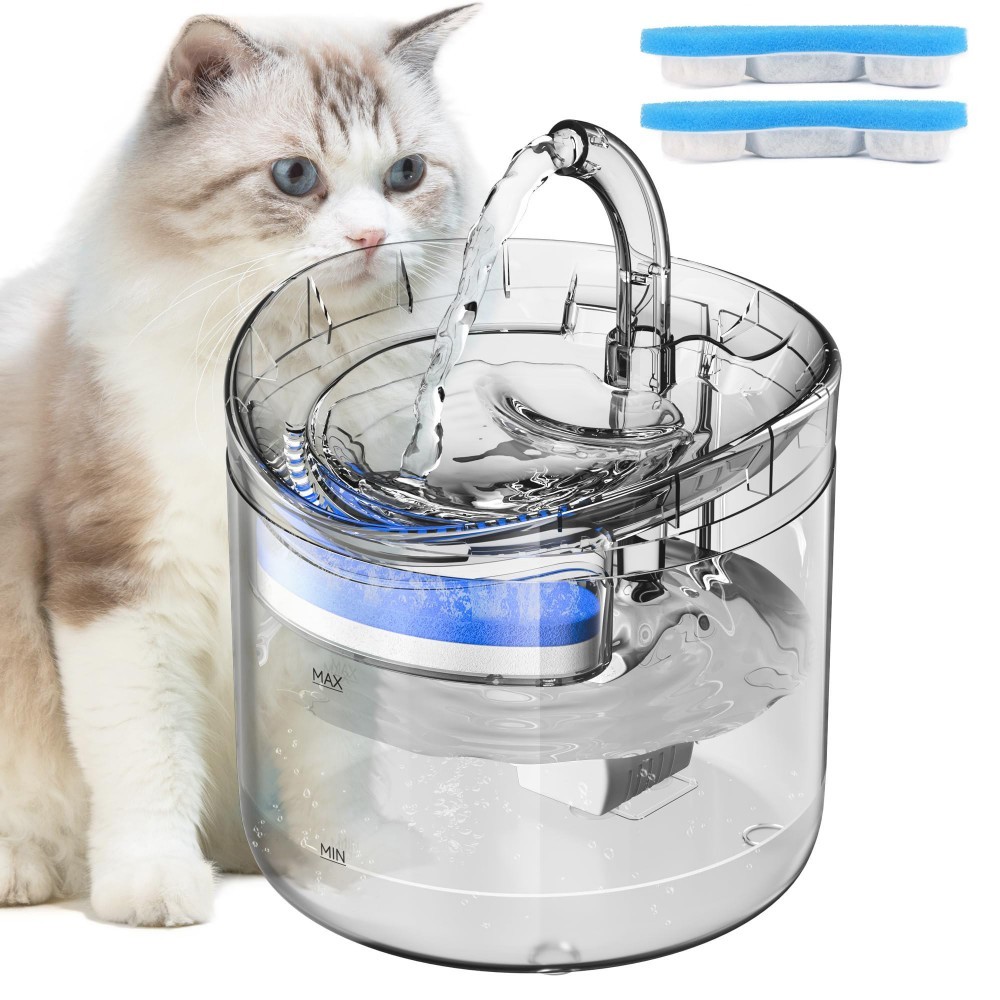 2L Smart Automatic Pet Water Fountain Electric Drinking Dispenser Pet Items