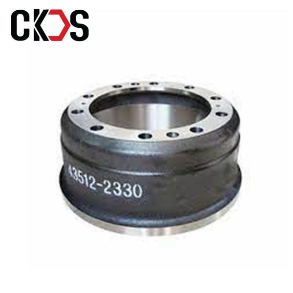 Pièces chinoises diesel de système de frein à air de camion de HIno d'usine de tambour de frein de pièces de rechange de camion de Hino 43512-2330