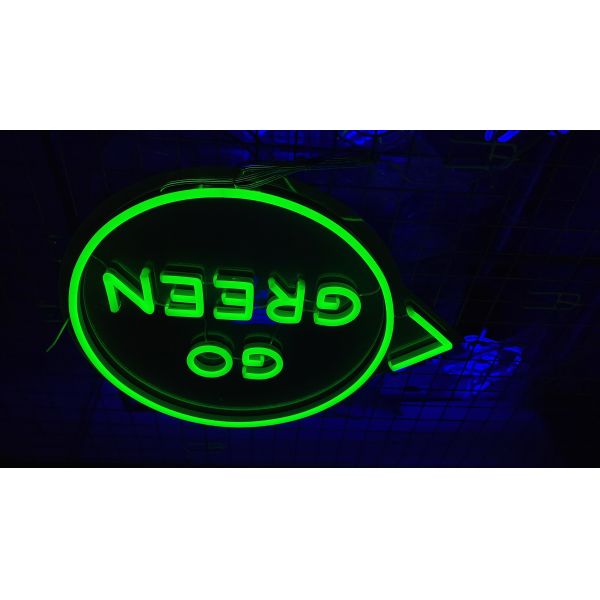 Custom go green neon sign USA lighting logo led neon letter