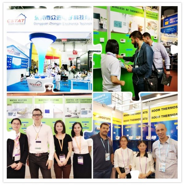 Économie d'énergie externe de capteur de température de contre-jour de fan de thermostat blanc de bobine