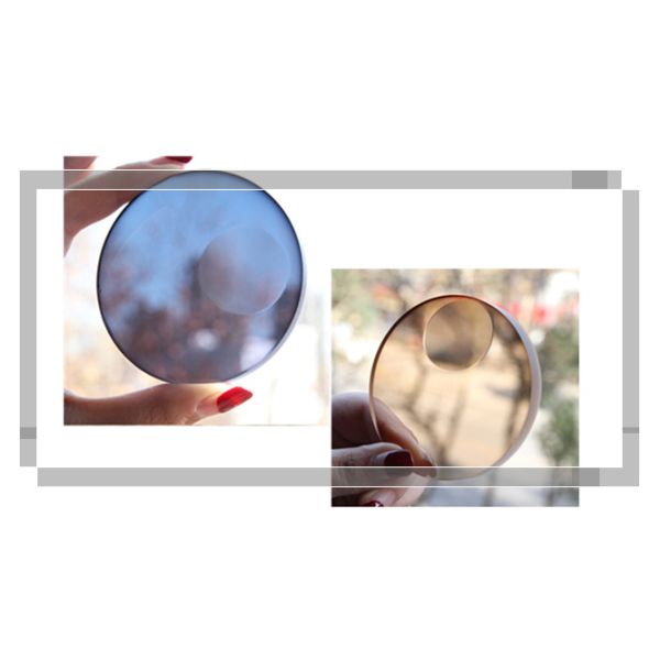 1.56 Photochromic Bifocal Transition Lenses Blank , Semi Finished Round Top Bifocal Lens