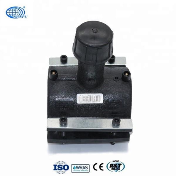 GB/T 13663.2 HDPE Electrofusion Tapping Saddle Black Tapping Tees