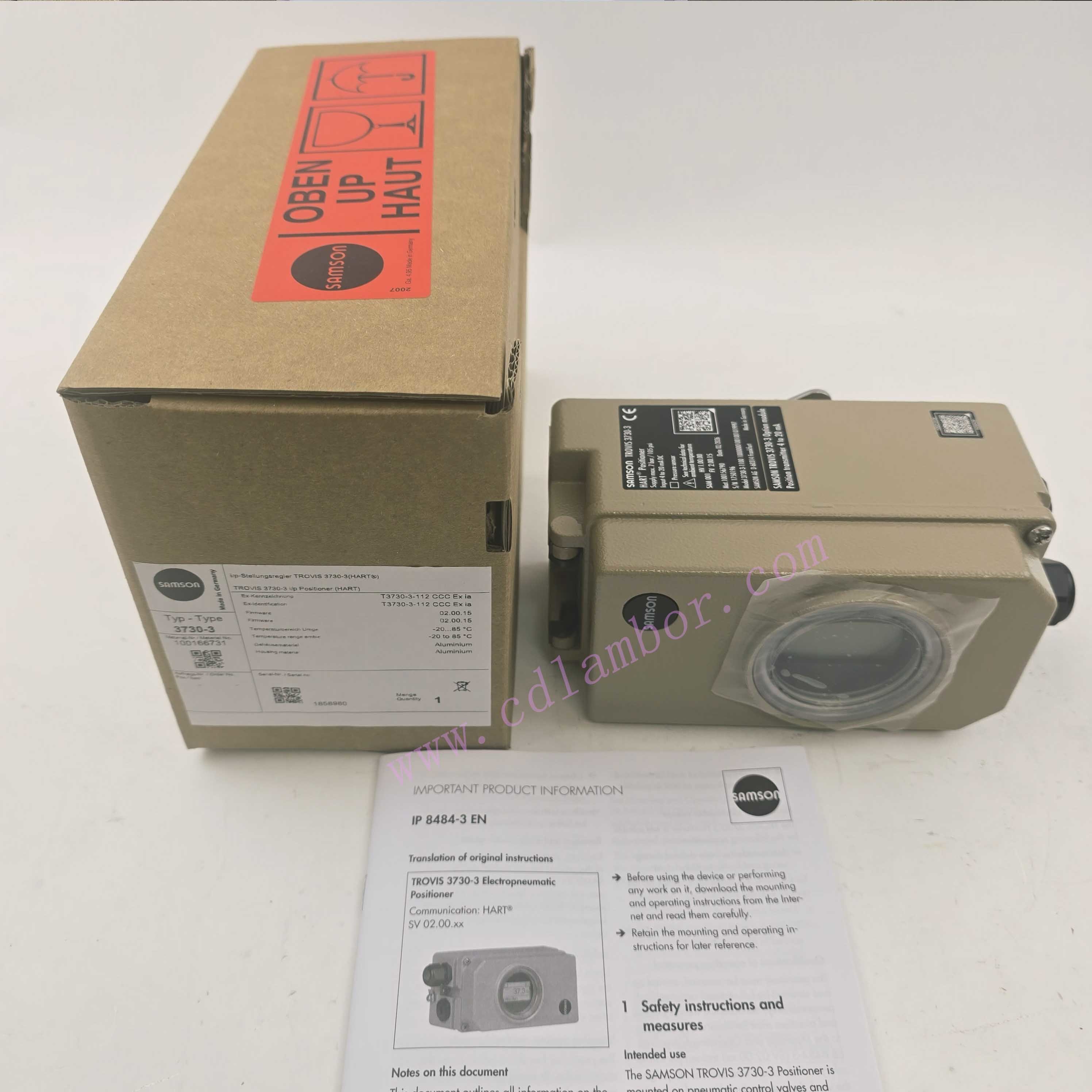 Samson Trovis smart  3730-3 Positioner Pneumatic non-contact with HART® communication
