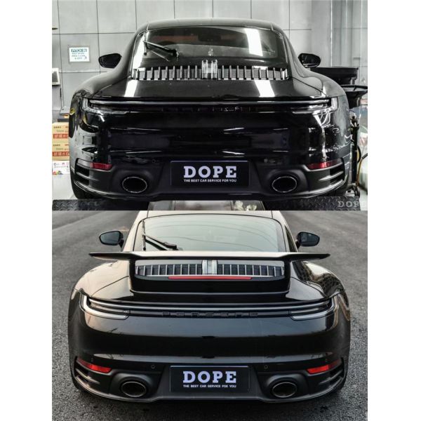 Productos vendidos como pasteles calientes 911 992Carrera Spoiler de fibra de carbono 911 992 Fibra de carbono Ala trasera Spoiler de fibra de carbono 2019-2022