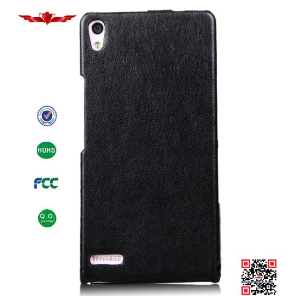 Hot Selling 100% Qualify Brand New PU Flip Leather Cover Case For Huawei Ascend P6