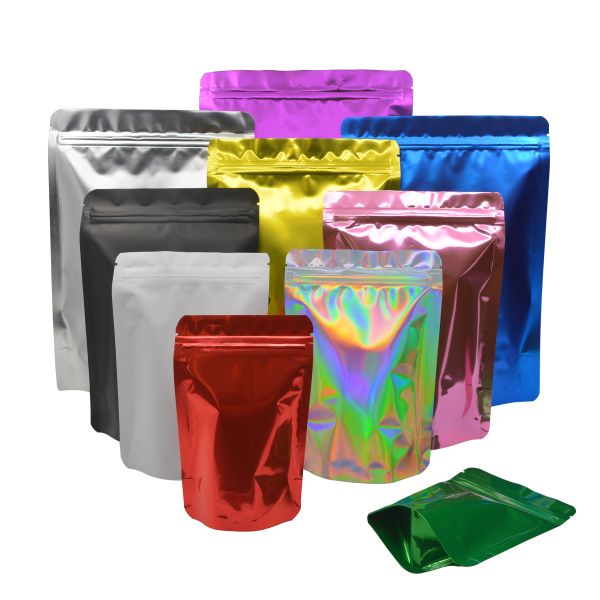VMPET Aluminum Foil Resealable Mylar Smell Proof Bags