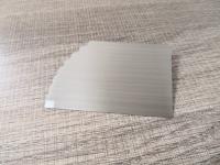 carte balayée argentée Logo Printing en métal d'acier inoxydable de 0.40mm