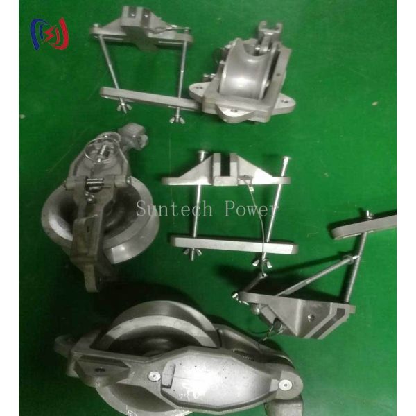 Universal Stringing Block with Low Friction Pulley Design and Durable Metal Construction for Customizable Transmission Line Cable Installation