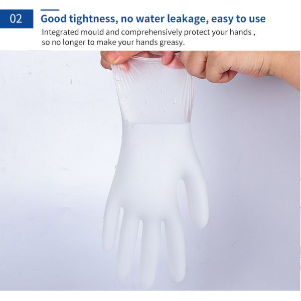 Powder free Transparent Smooth Touch Vinyl Gloves
