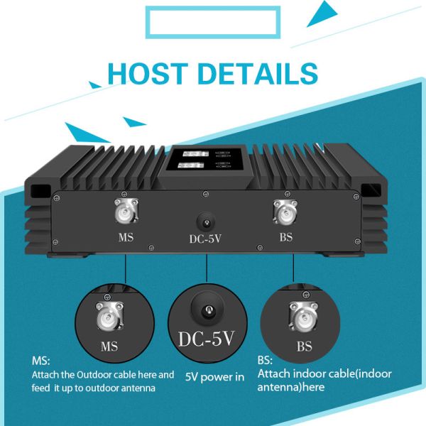 ATNJ Dual-band High Power 800MHz 900MHz Dual-band Signal Booster для улучшения телефонной связи
