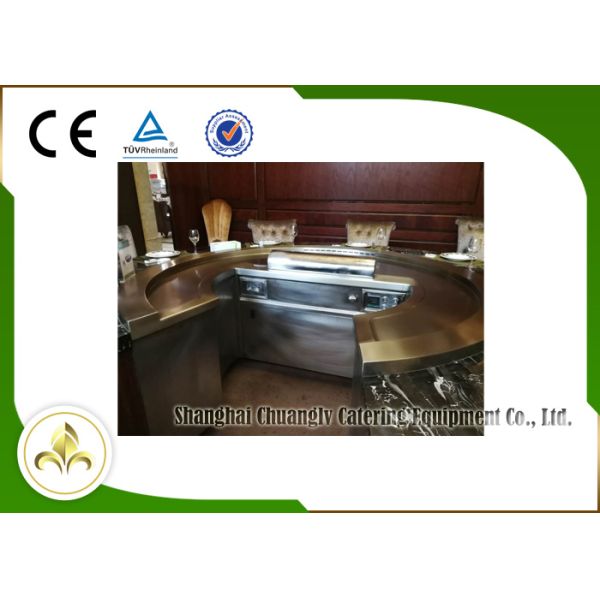 Гриль барбекю теппаньяки 8 мест с материалом нержавеющей стали и легированной стали