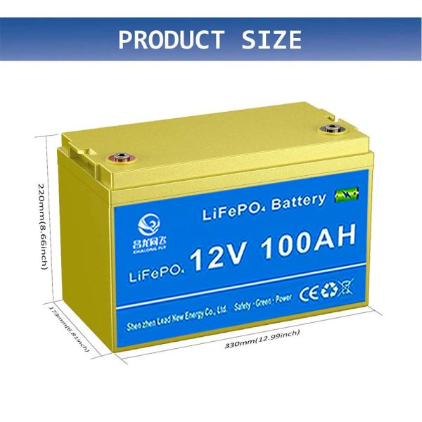 Батареи замены батареи лития 12.8V ODM LiFePO4 OEM 100AH 200AH батарея свинцовокислотной перезаряжаемые с построенный в BMS
